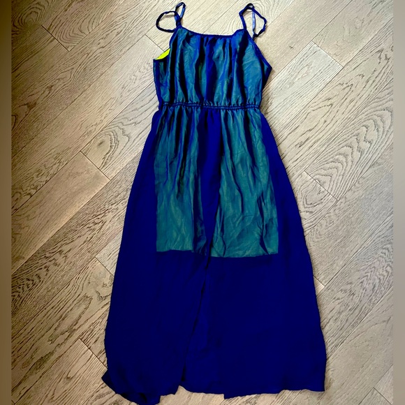 katie Dresses & Skirts - Katie blue and lime green maxi dress